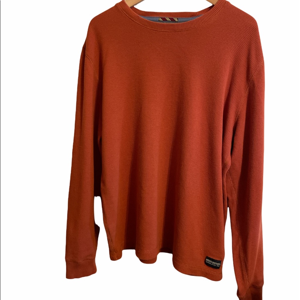 Brooks Brothers orange thermal long sleeve